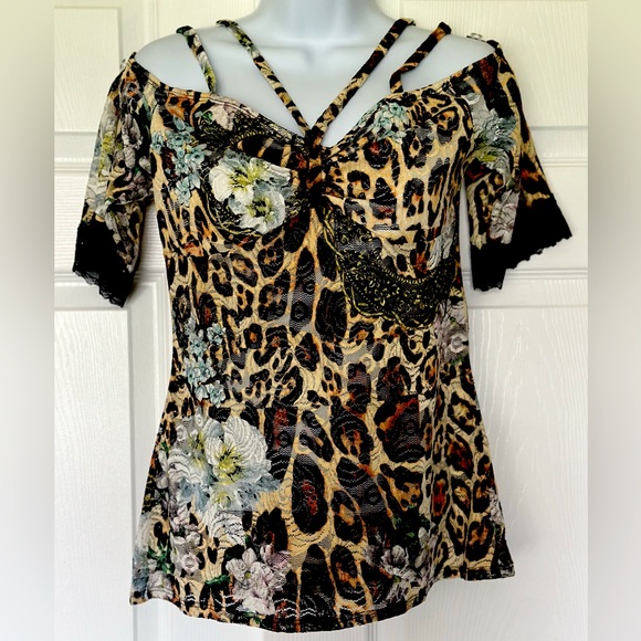 Venus Leopard print Top - Picture 2 of 8